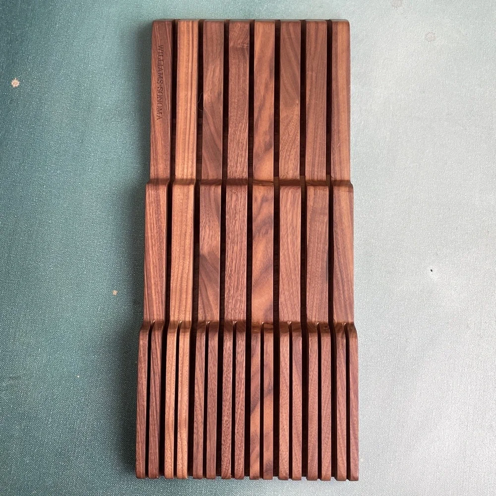 Williams Sonoma Wood In Drawer Knife Organizer